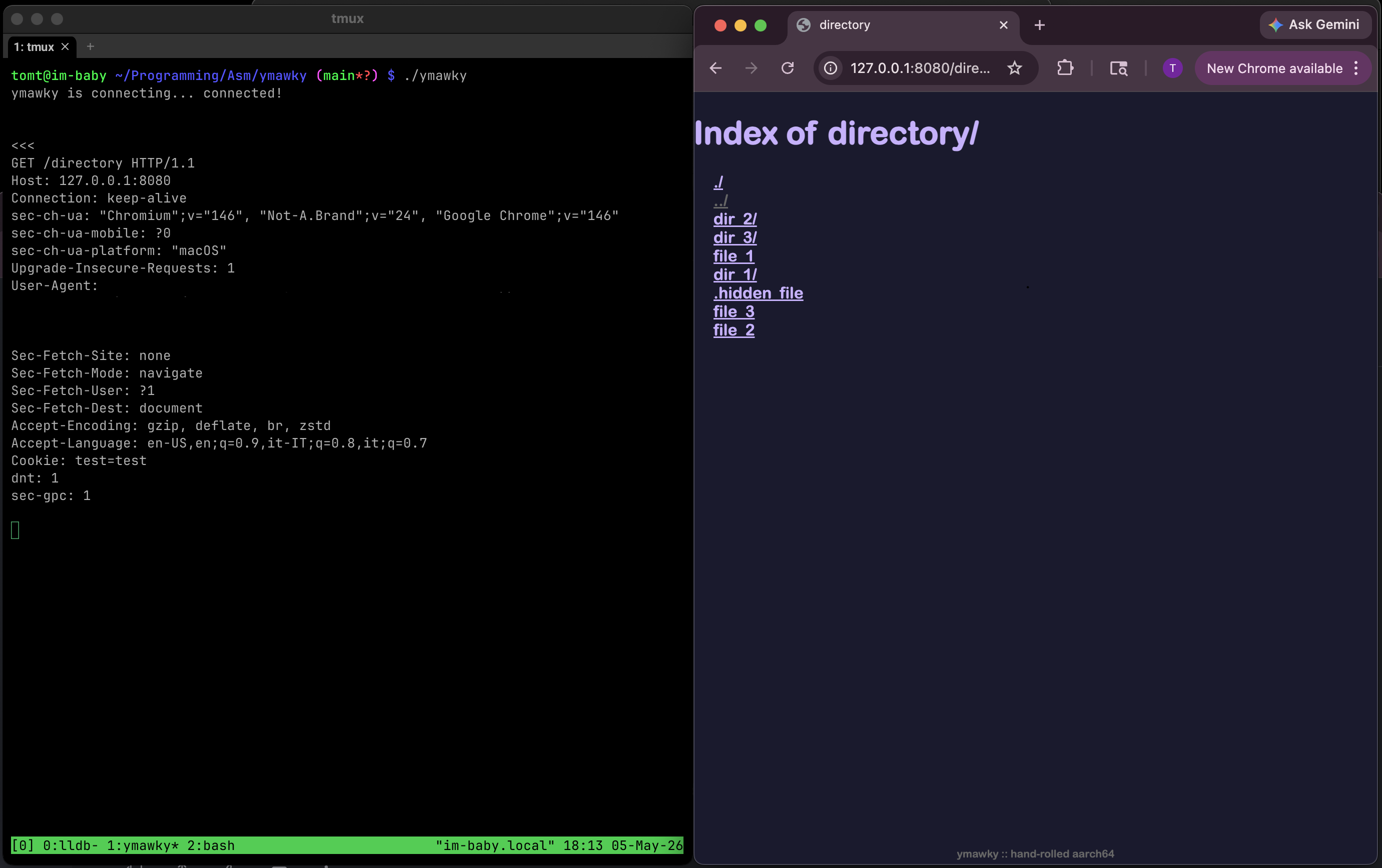 ymawky directory listing